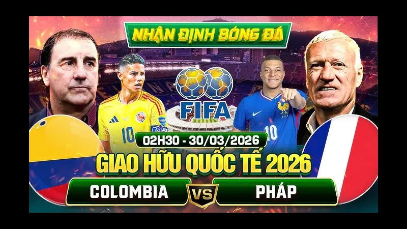 Cầu thủ Colombia và Pháp tranh chấp quả bóng trên sân cỏ - Phong độ gần